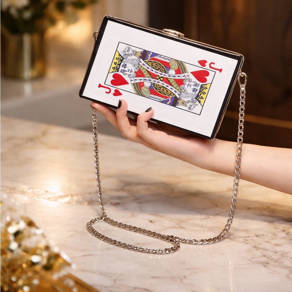 Playing Card Jack of Hearts Design Shoulder Bag